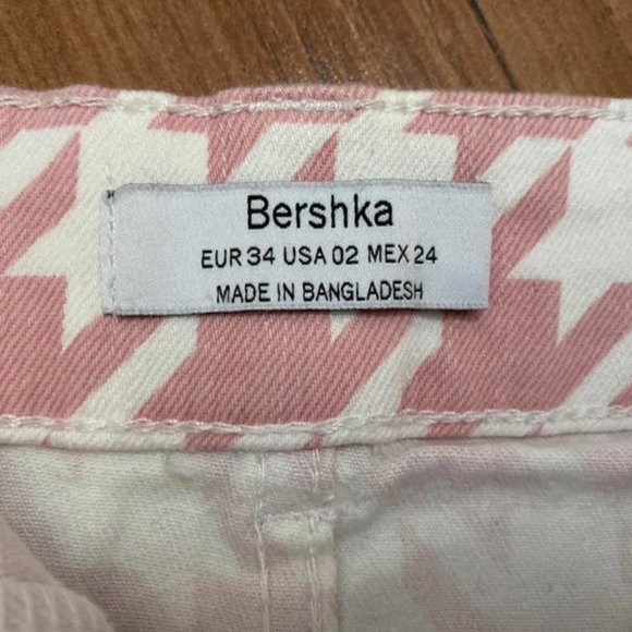 Bershka Womens Pink and White Skirt - Picture 2 of 4